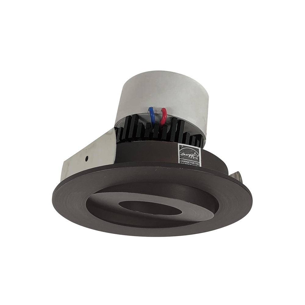 4" Pearl LED Round Adjustable Gimbal Retrofit, 1000lm / 12W, 3500K, Bronze Finish