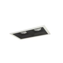 Nora NMIOT-12-MPW-FF-35X-10-B - Iolite MLS 2-Head Trim Kit, MPW Flange, 3500K, 1000lm, Black Fixed Downlt. Trims