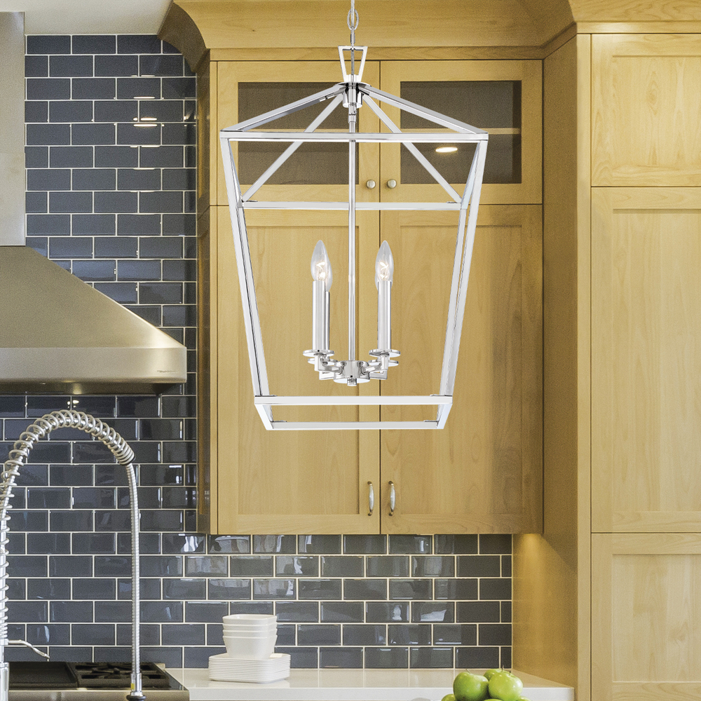 Townsend 4-Light Pendant in Polished Nickel : 1MZ06 | U.S.