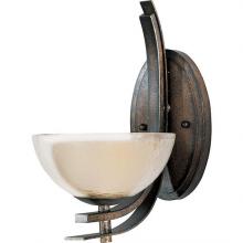 Maxim 11528TCAD - One Light Auburn Dusk Textured Clear Glass Wall Light