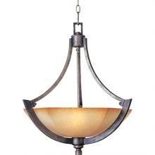 Maxim 12307KLFN - Three Light Karmel Glass Up Pendant