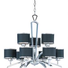 Maxim 20376BKPC - Nine Light Polished Chrome Drum Shade Chandelier