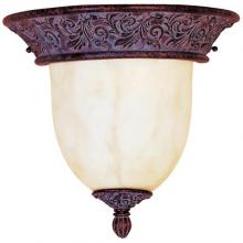 Maxim 2228WHGB - One Light Greek Bronze White Alabaster Glass Wall Light