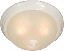 Maxim 5832FTNW - Three Light Frosted Glass Navaho White Bowl Flush Mount