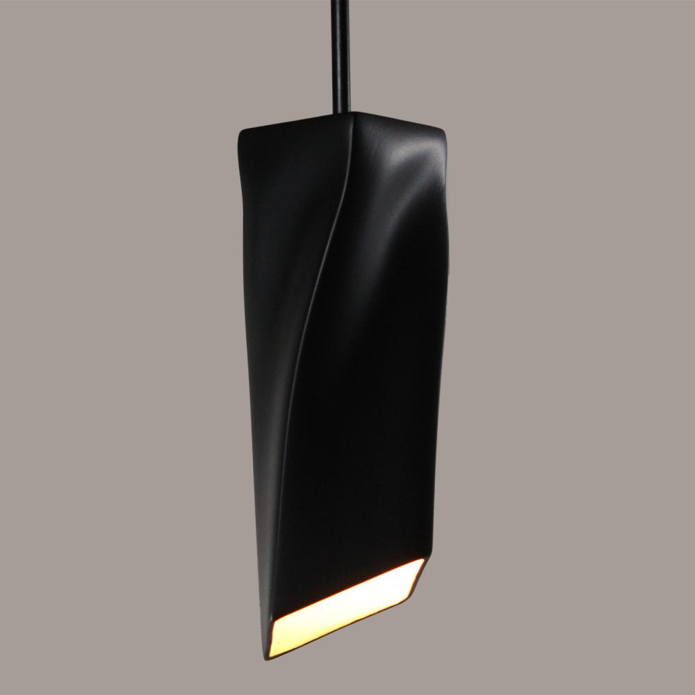 Twister Mini Pendant: Slate Black (Black Cord & Canopy)