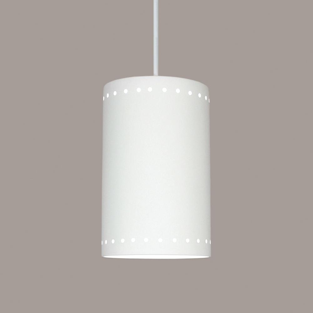 Gran Delos Pendant: Pearl (Black Cord & Canopy)