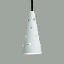 A-19 MP18-A9-BCC - Wizard Mini Pendant: Icelandic Blue (Black Cord & Canopy)