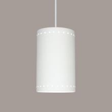 A-19 P206-A4-BCC - Gran Delos Pendant: Pearl (Black Cord & Canopy)