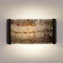 A-19 RE108-BG-MGX - Ebb and Flow Wall Sconce Black Gloss and Multi Galaxy