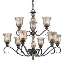 Golden 8118-9 BUS - 2 Tier Chandelier