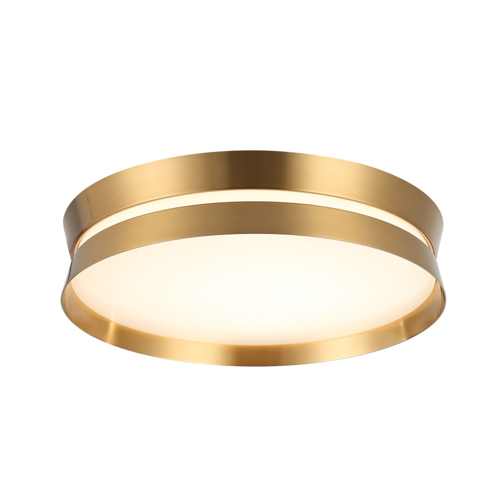 Greyson Aged Gold Brass Flush Mounts