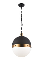 Matteo Lighting C61803AGOP - Torino Aged Gold Brass Pendant