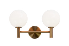 Matteo Lighting S06002AGOP - Cosmo Aged Gold Brass Wall Sconce