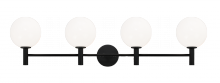 Matteo Lighting S06004BKOP - Cosmo Black Wall Sconce
