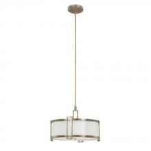 Capital 3978WG-518 - Three Light Winter Gold Drum Shade Pendant