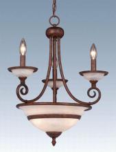 Vaxcel International CH11806WP - Six Light Wood Up Chandelier