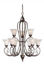 Vaxcel International NI-CHU009ORZ - Nice 9L Chandelier Oil Brushed Bronze