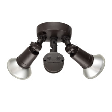 Millennium M-16002-PBZ - 4.75" High 2-Light Outdoor Security Flood Light - Powder Coated Bronze